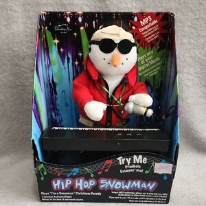 Red and Black Hip-Hop Plush Toy